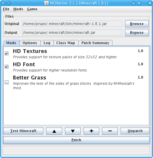 MCPatcher HD fix 2.3.5 [v. 1.2.3 - 1.2.4]